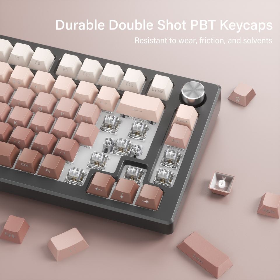 EchoBlade Peach Gradient 136-keys Keycap set