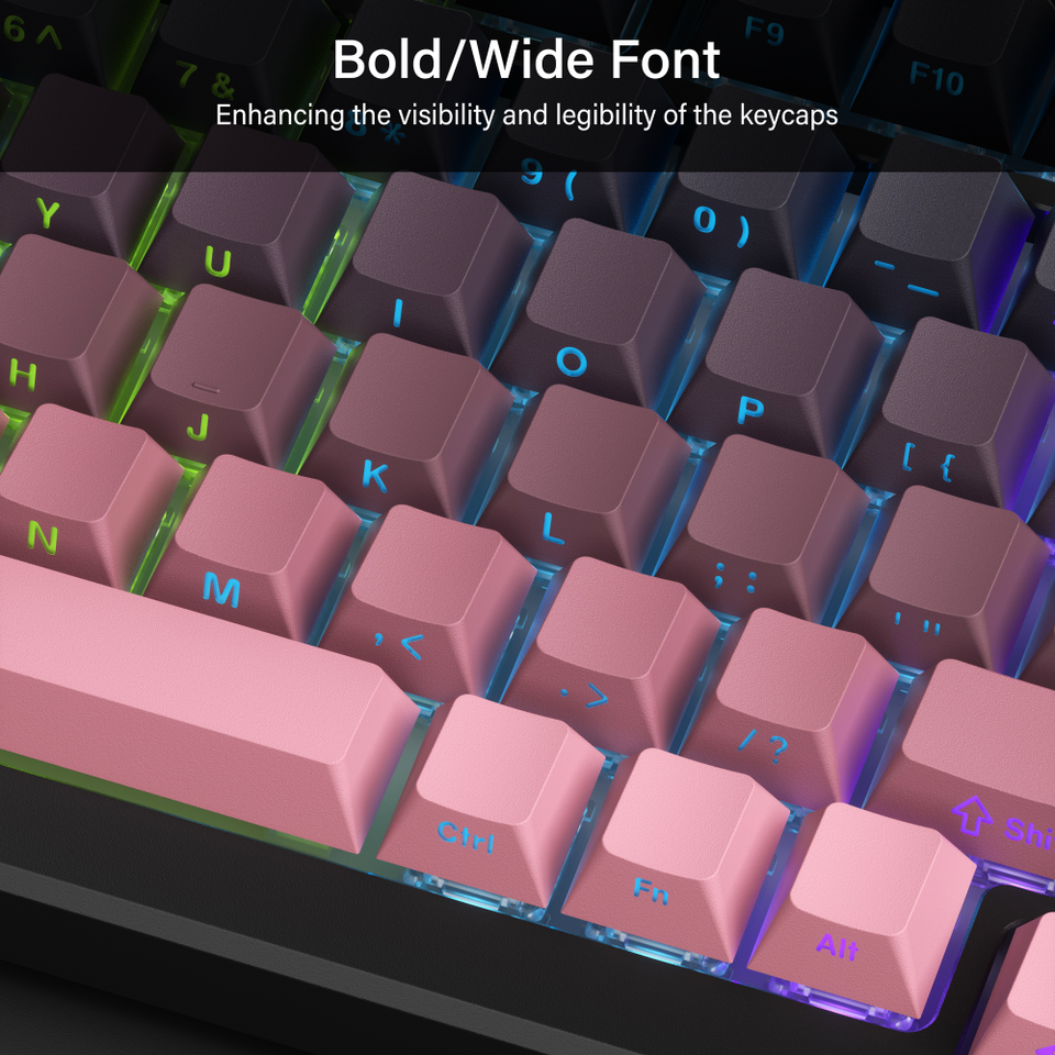 EchoBlade Blackberry Gradient 136-keys Keycap set