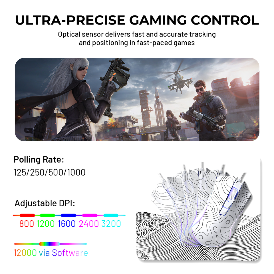 EchoBlade Gaming Mouse ERGO W4590