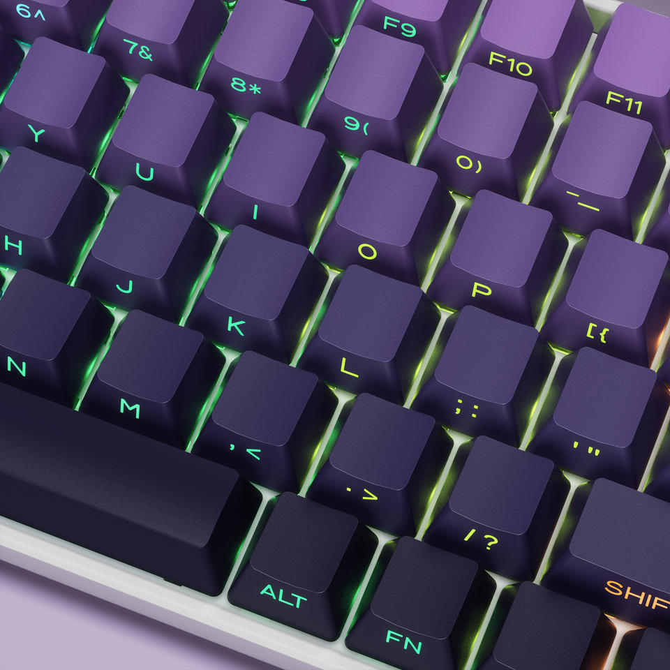 EchoBlade Lavender Gradient 136-keys Keycap set