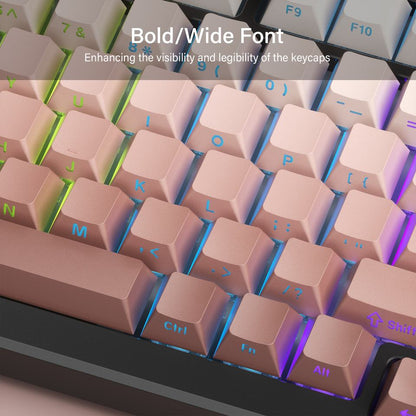EchoBlade Peach Gradient 136-keys Keycap set