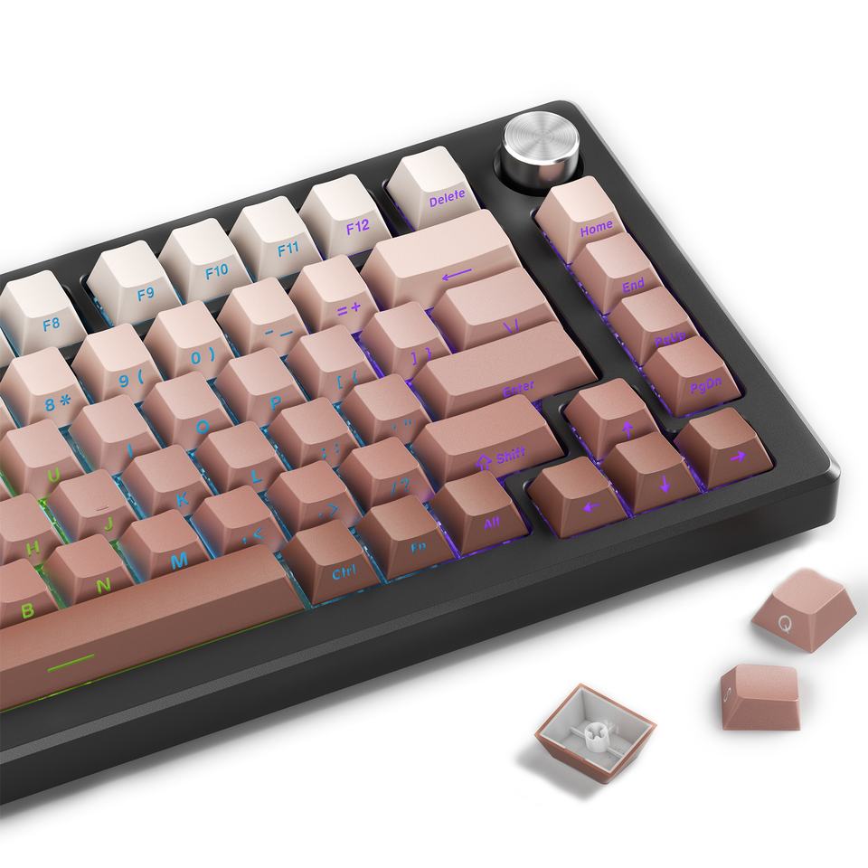 EchoBlade Peach Gradient 136-keys Keycap set
